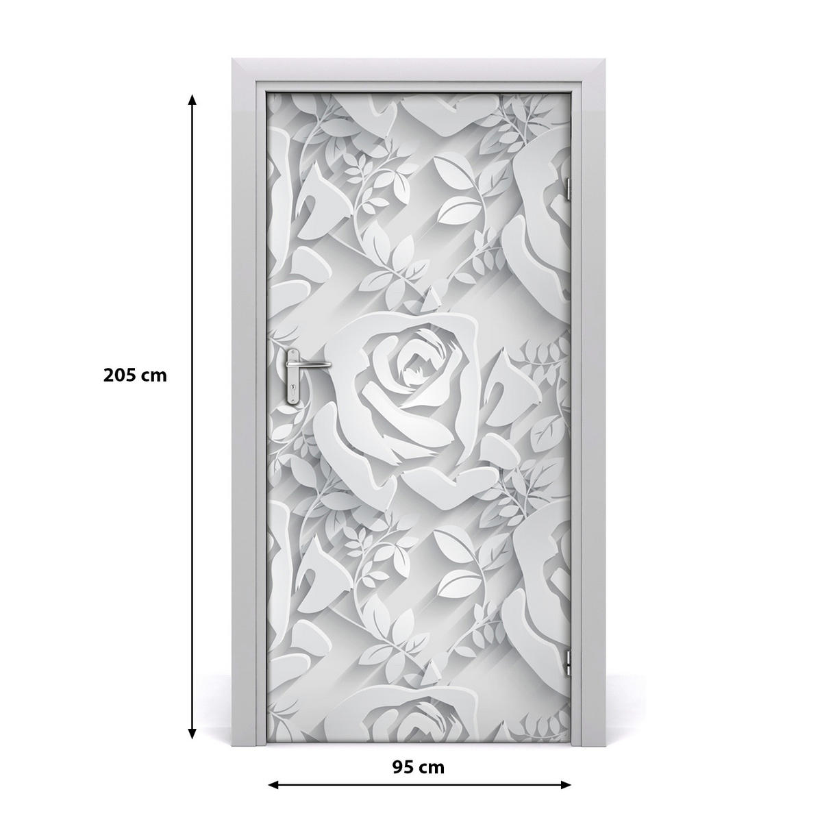 TÜRAUFKLEBER 95x205 cm Dekorativ für Türen - Blau, Kunststoff (95/205/0.01cm) - TULUP