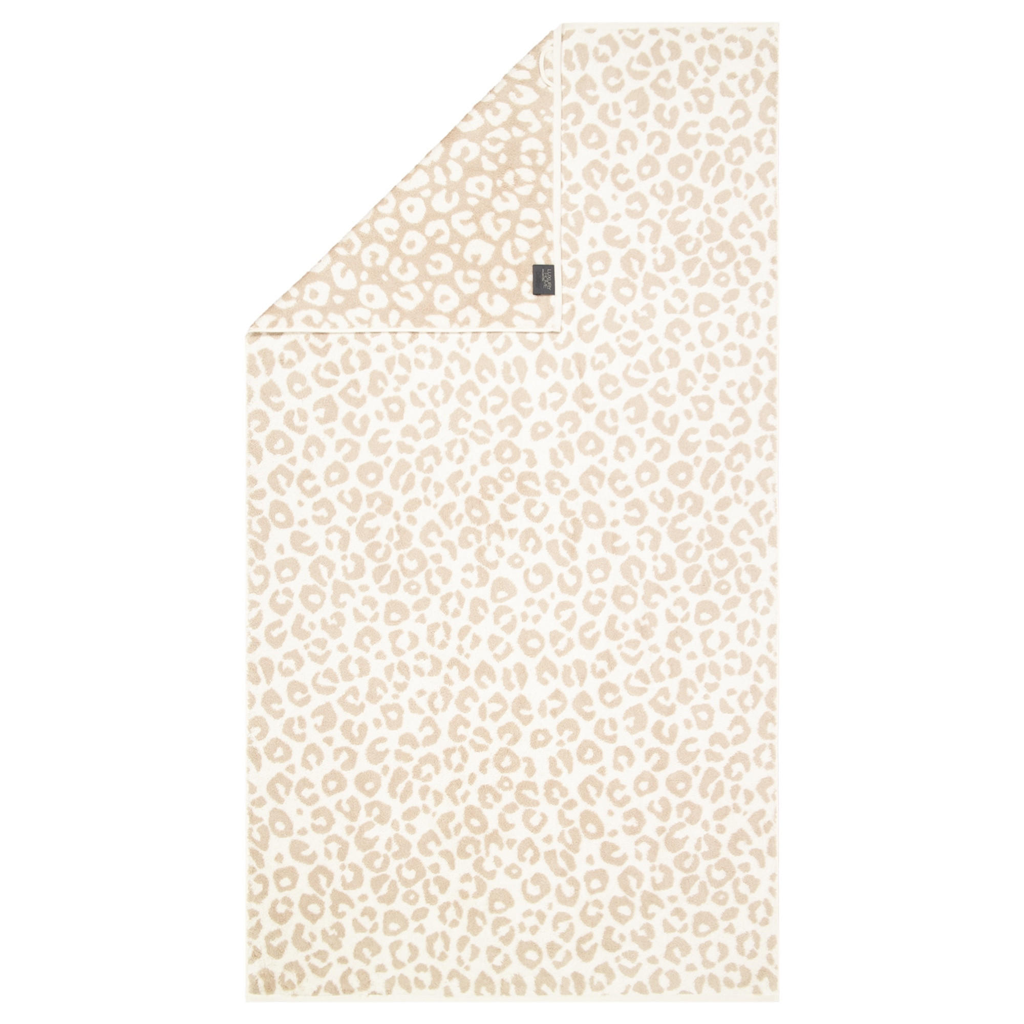 DUSCHTUCH TWO-TONE LEO 540 NATUR - 36 - Beige, Textil (80/150cm) - Cawoe