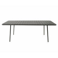 GARTENTISCH Bergame Grau für 8 Personen - Grau, Metall (200/80/72cm) - Concept Usine