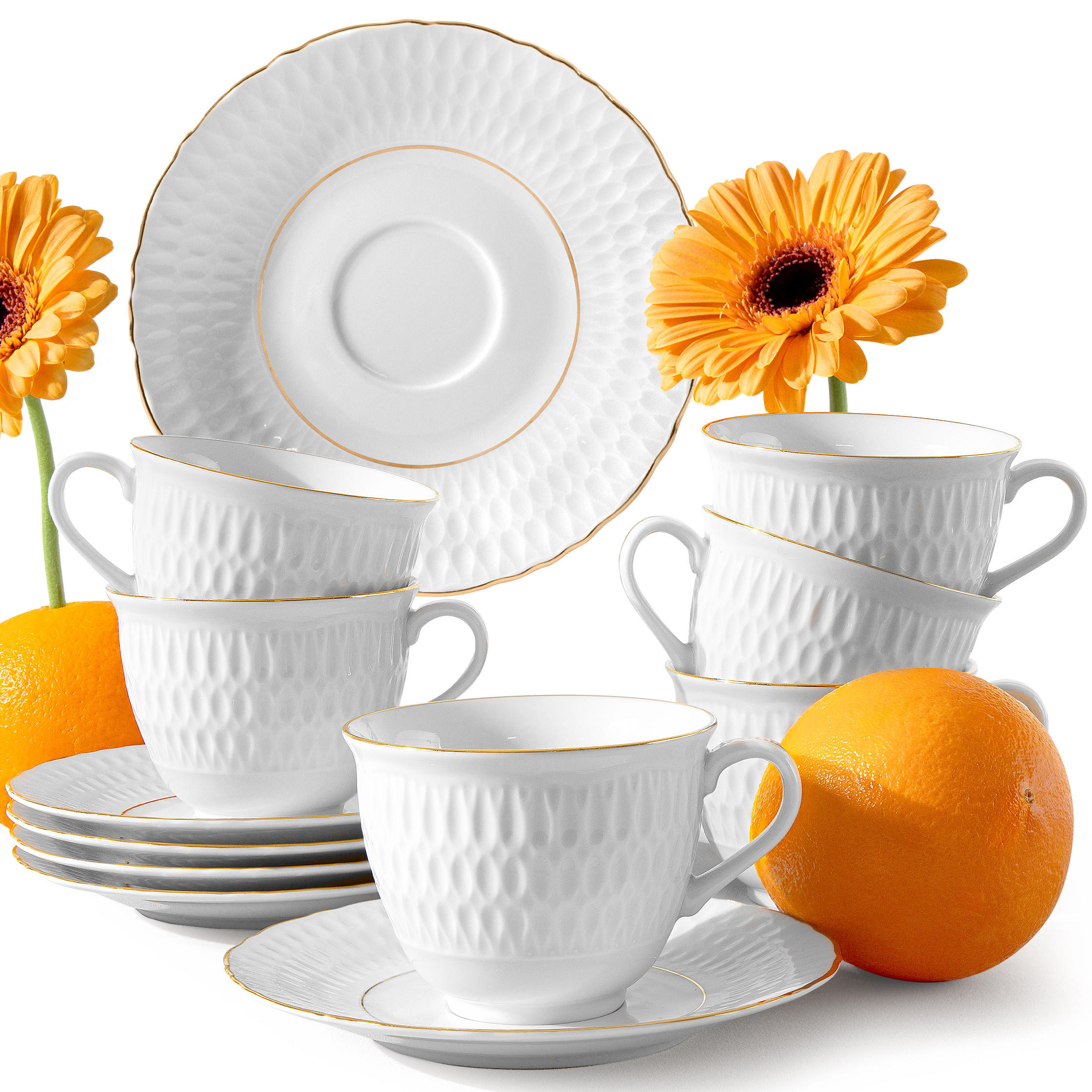 Konsimo® Tassen-Set Weiß