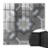 SCHLÜSSELBOX Schwarz 30x30 cm- Türöffnung nach rechts - Geometrische Eleganz - Grau, Metall (30/30/5cm) - TULUP