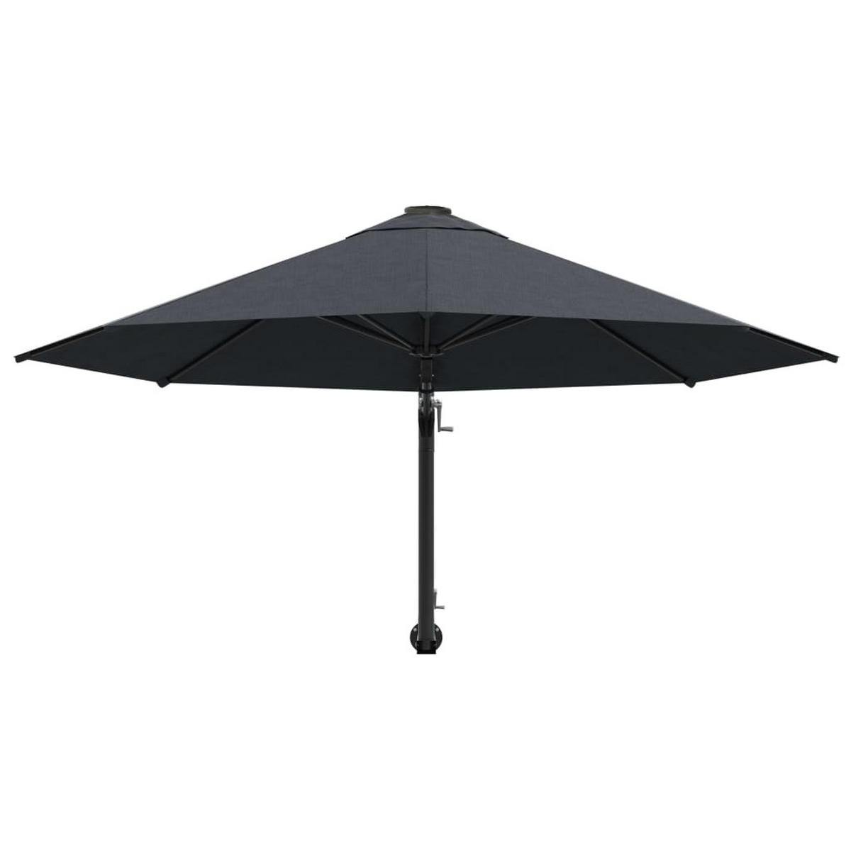 SONNENSCHIRM Zur Wandmontage Mit Metall-Mast 300 Cm Anthrazit - Anthrazit, Textil (300/300cm) - vidaXL