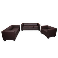 SOFAGARNITUR Braun 3er-Set - Braun, Textil (400/70/300cm) - MCW