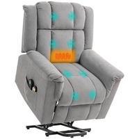 MASSAGESESSEL DE-06418 mit Wärme, 45° Lift, 135° neigbar Dunkelgrau - Dunkelgrau, Metall (85/104/91cm) - ComfortXL