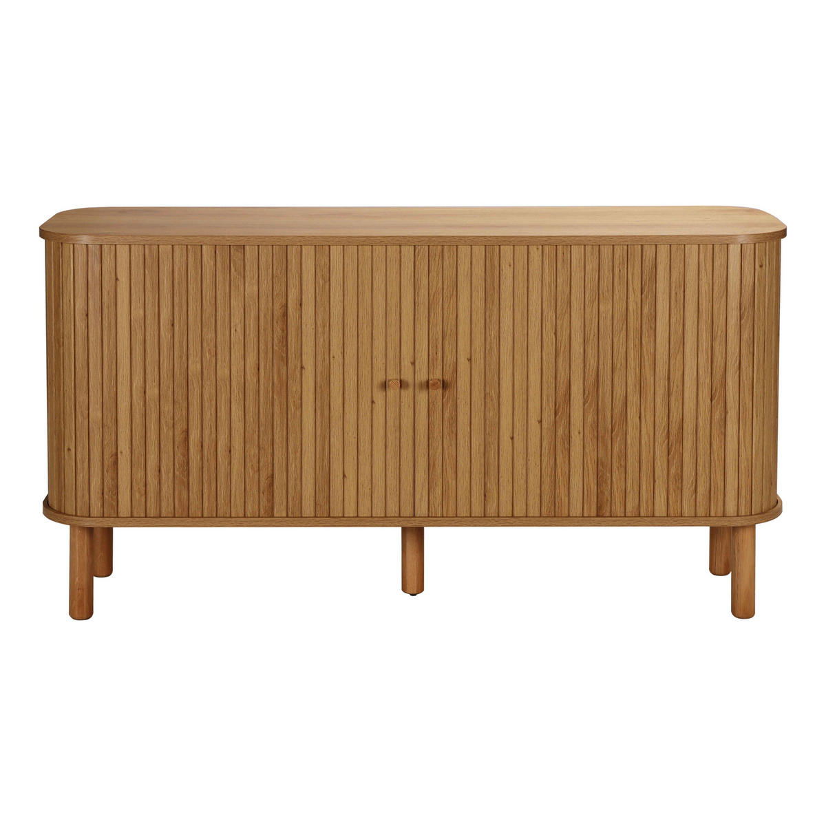 SIDEBOARD, helles Holzeffekt - Beige, Holz (40/76/140cm) - Oviala