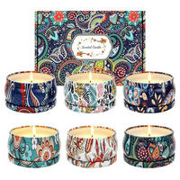 DUFTKERZEN 6-teiliges Set Sojawachs Aromatherapie 2,5 OZ/ST - Multicolor, Paraffin (4.2cm)
