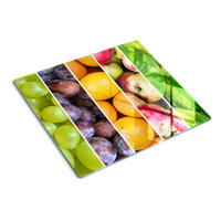 GLASPLATTE 60x52 cm Obst - Multicolor, Glas (60/0.4/52cm) - TULUP