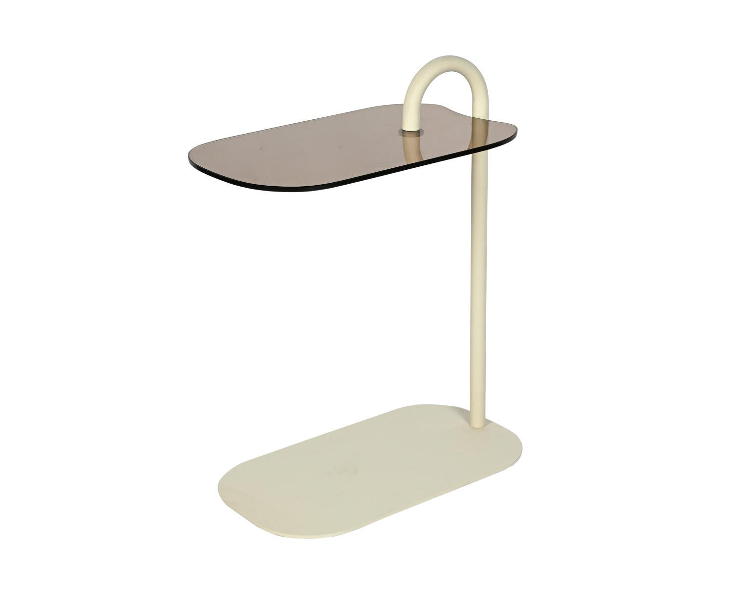 BEISTELLTISCH Amy Beige 48/30/65 cm - Beige, Glas (48/30/65cm) - Livingfurn