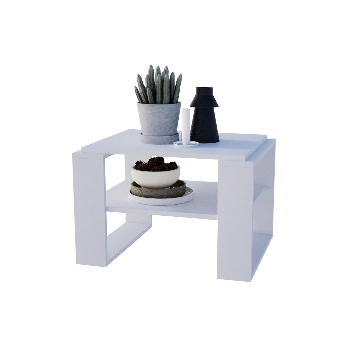 COUCHTISCH KAJA 61 - Weiß, Holz (54/61/44cm) - Mat-Haus