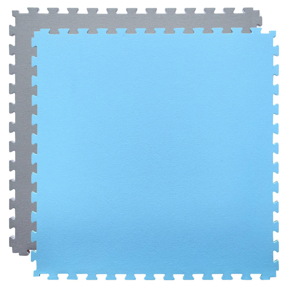 PUZZLEMATTE 90x90x2 cm, Blau - Blau, Kunststoff (90/90cm) - eyepower