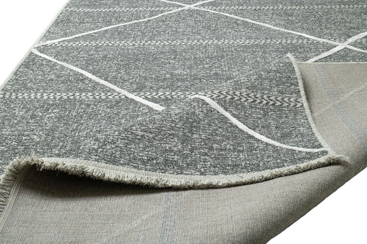 FLACHWEBTEPPICH Braderup 120x170 cm - Anthrazit, Textil (120/170cm) - Sansibar SYLT