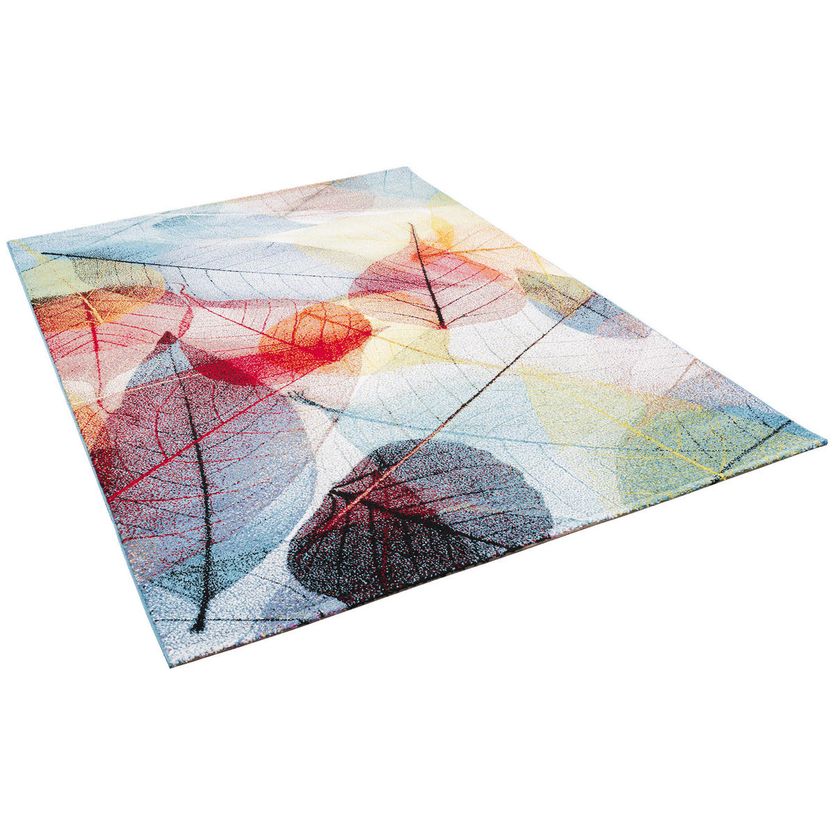DESIGNER TEPPICH FARO TROPICAL BLÄTTER - Multicolor, Textil (160/230cm) - Pergamon