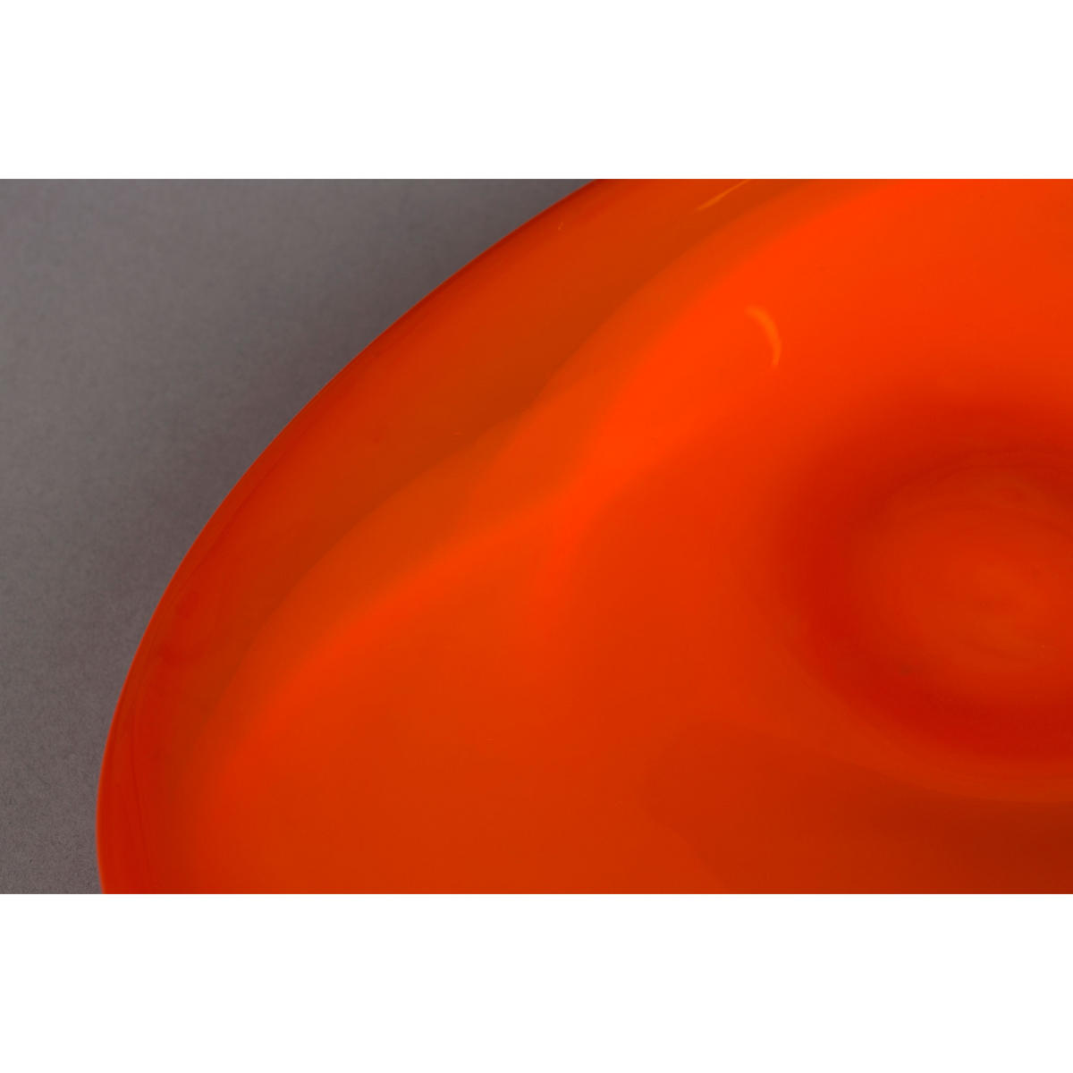DEKORATIVE SCHALE Gable - Orange, Glas (6cm) - Dutchbone