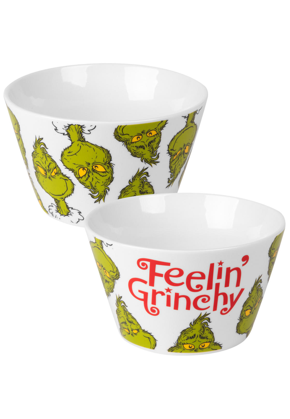 MÜSLISCHALE The Grinch Weiß 500 ml - Weiß, Keramik (14cm) - United Labels