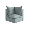 SOFAELEMENT Strukturstoff Blau - Pastellblau/Schwarz, Holzwerkstoff/Kunststoff (90/77/90cm) - Makamii
