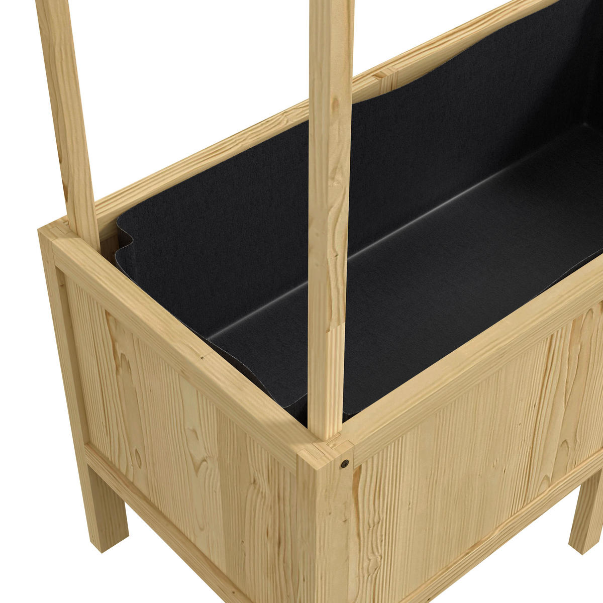 HOCHBEET, Naturholz, Tannenholz - Naturfarben, Holz (60/152/110cm) - Outsunny