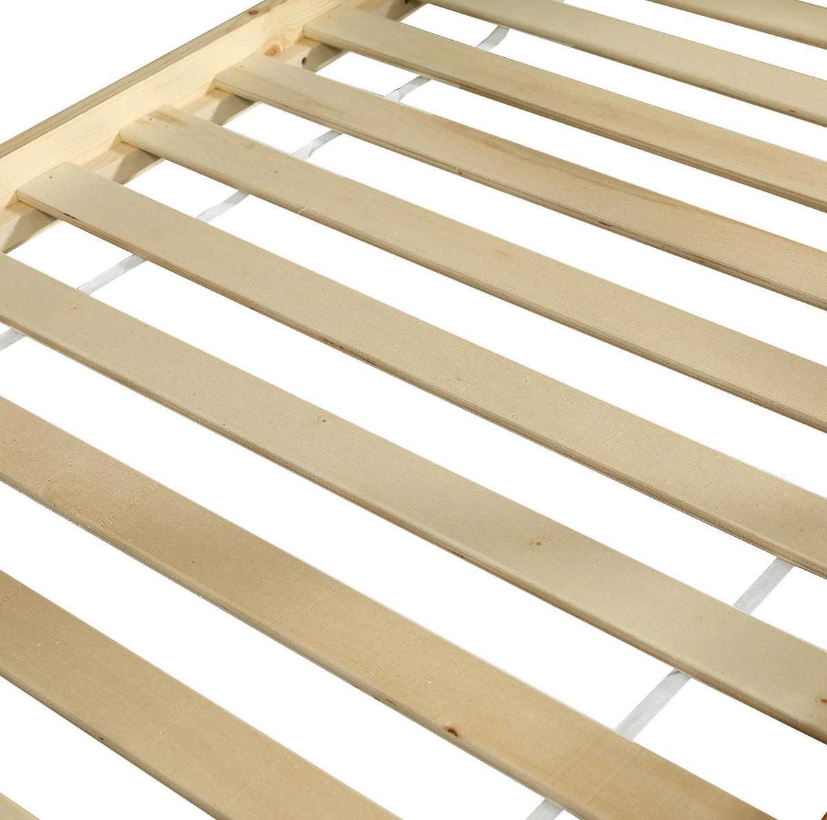 ETAGENBETT 90/200 cm in Weiß/Natur mit Dach, Fenstern und Sicherheitsgeländer - Weiß, Holzwerkstoff (90/200cm) - OKMYHOME