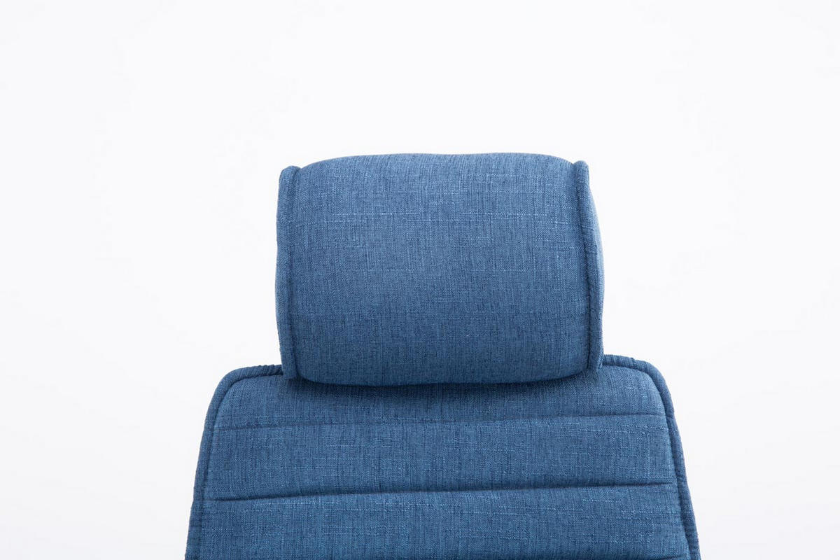 BÜROSTUHL Rocket Stoff Blau - Blau, Textil/Metall (60/128/67cm) - TPFLiving