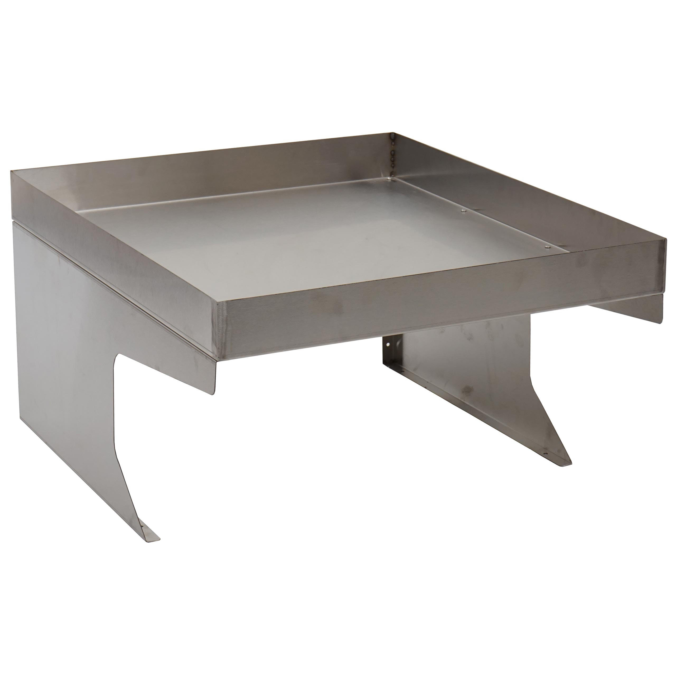 MÄHROBOTER-GARAGE mit Pflanzkasten 37x60x70cm Metall Edelstahl - Silberfarben, Metall (60/37/70cm) - PROREGAL