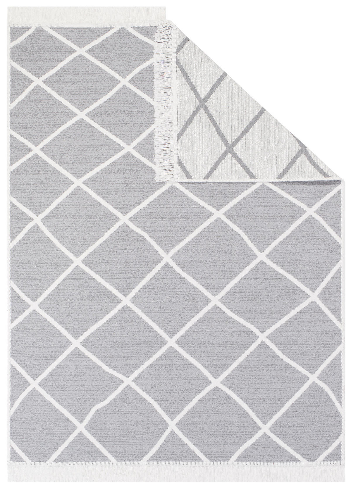 TEPPICH AZTECA Grau 80/150 cm - Grau, Naturmaterialien (80/150cm) - Tapiso