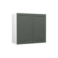 HÄNGESCHRANK Fame-Line, Grün-Gold Landhaus/Weiß, 80 cm - Weiß/Grün, Holzwerkstoff (80/72/34.1cm) - Vicco