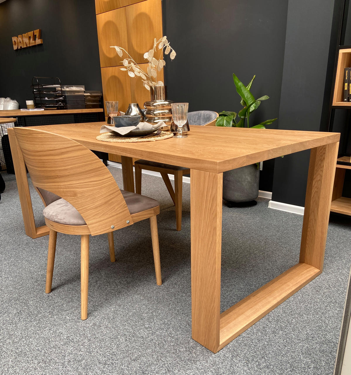 ESSTISCH Stellar aus massivem Eichenholz 220x80 cm - Eichefarben/Braun, Holz (220/80/75cm) - Danzz