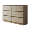KOMMODE Malwa M6 120 - Sonoma Eiche, Holzwerkstoff (120/77/30cm) - MIRJAN24