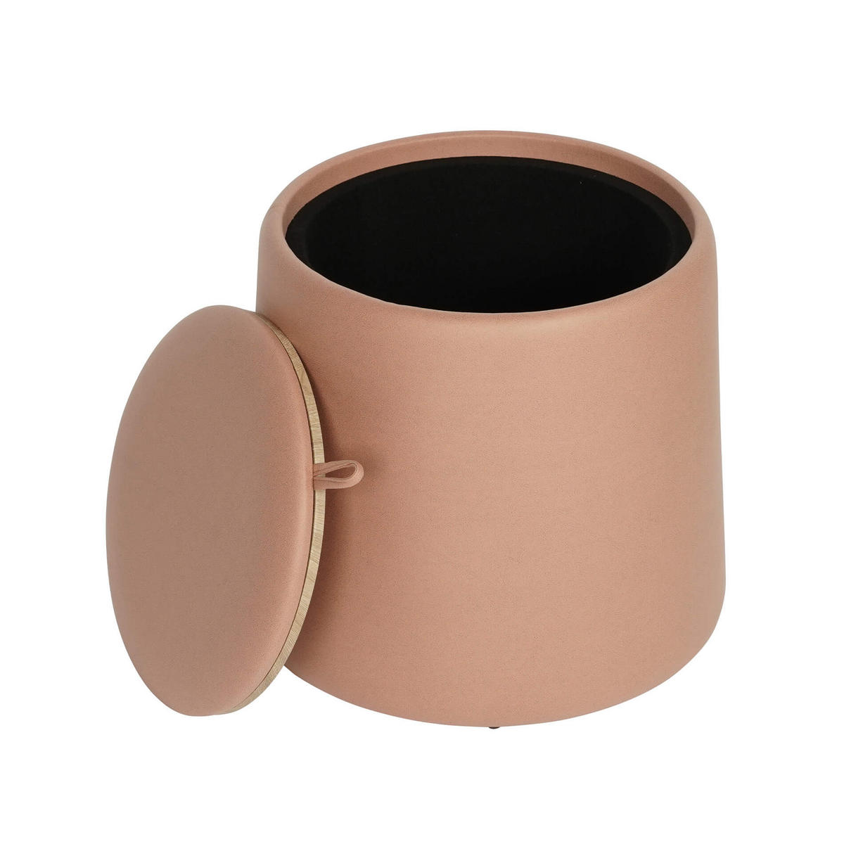 POUF Lisianthus mit Stauraum 45/45/42 cm - Rosa, Holz (45/42/45cm) - Mobili Rebecca