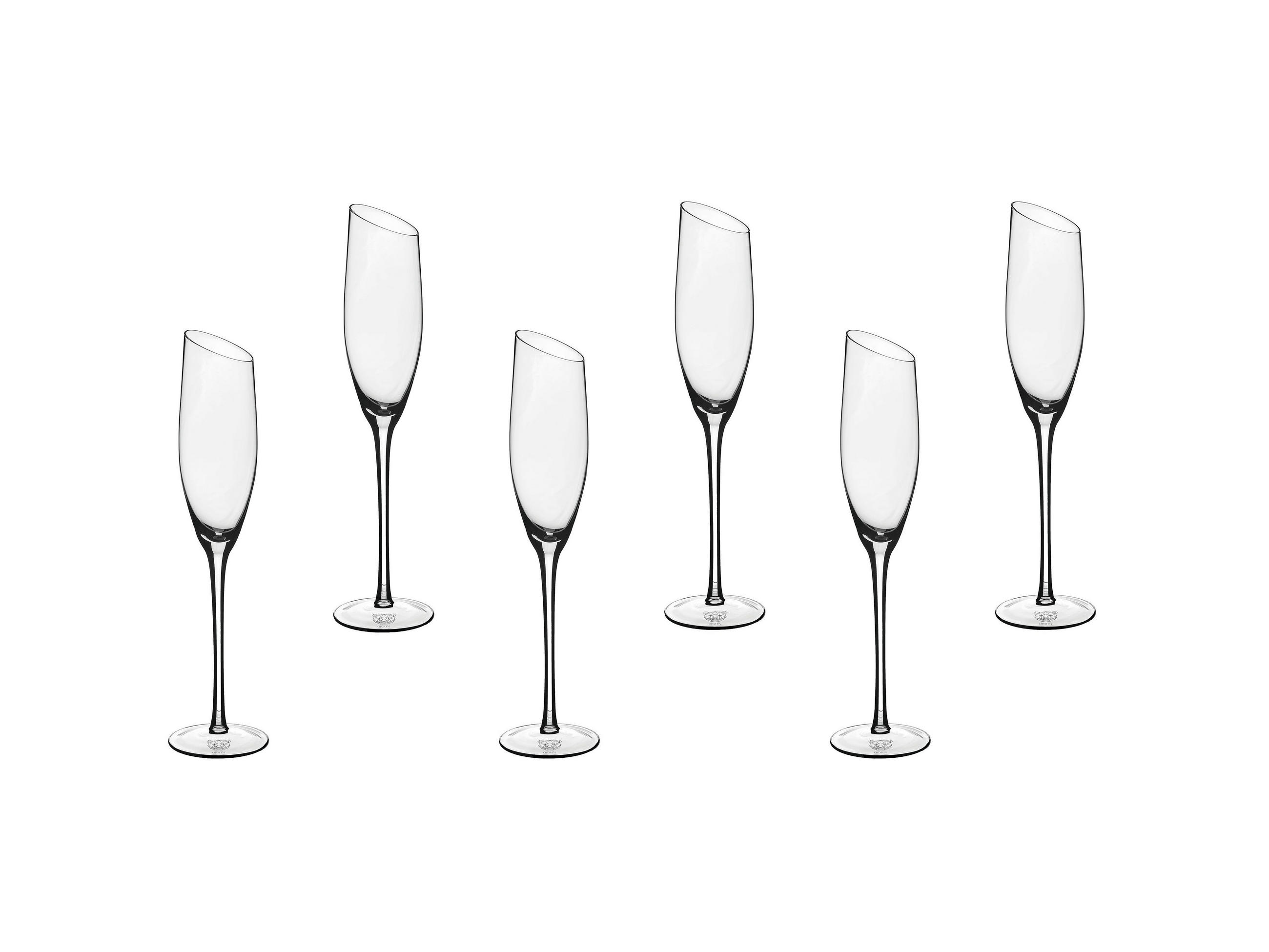 CHAMPAGNERFLÖTE Sväva 185ml - 6er-Set - Transparent - Transparent, Glas (0.19L) - Björn