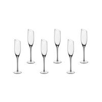 CHAMPAGNERFLÖTE Sväva 185ml - 6er-Set - Transparent - Transparent, Glas (0.19L) - Björn