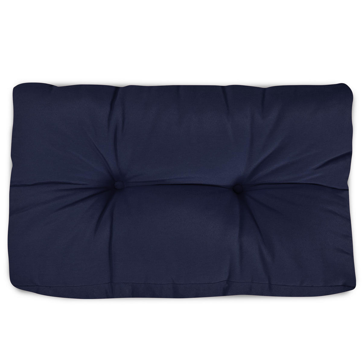 PALETTENKISSEN Eco Style Rücken 60/40/10 cm Dunkelblau (2tlg) - Dunkelblau, Textil (40/10/60cm) - Beautissu 