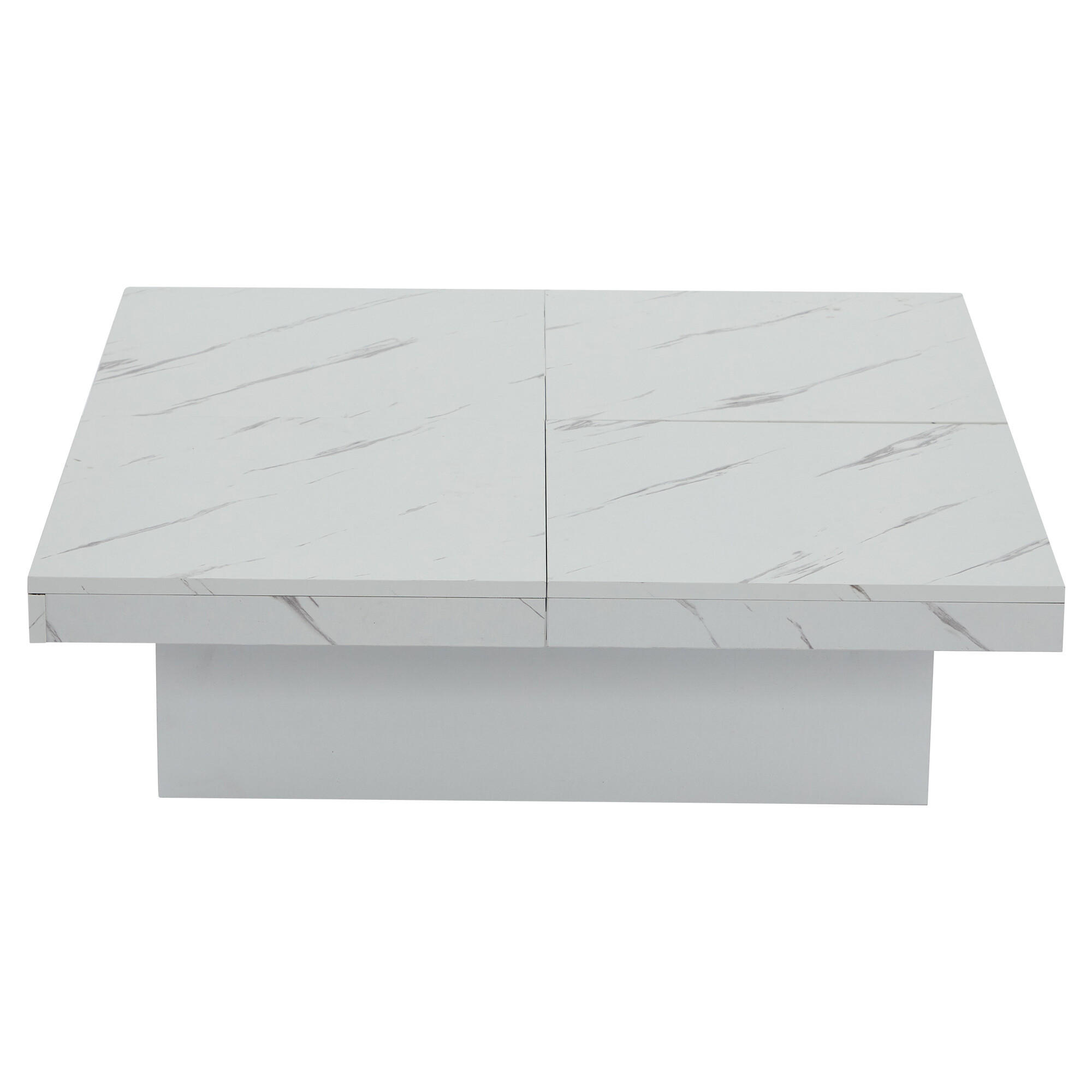 COUCHTISCH Weiß 90/90/25 cm - Weiß, Holzwerkstoff (90/90/25cm) - Urban Meuble