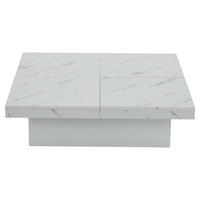 COUCHTISCH Weiß 90/90/25 cm - Weiß, Holzwerkstoff (90/90/25cm) - Urban Meuble
