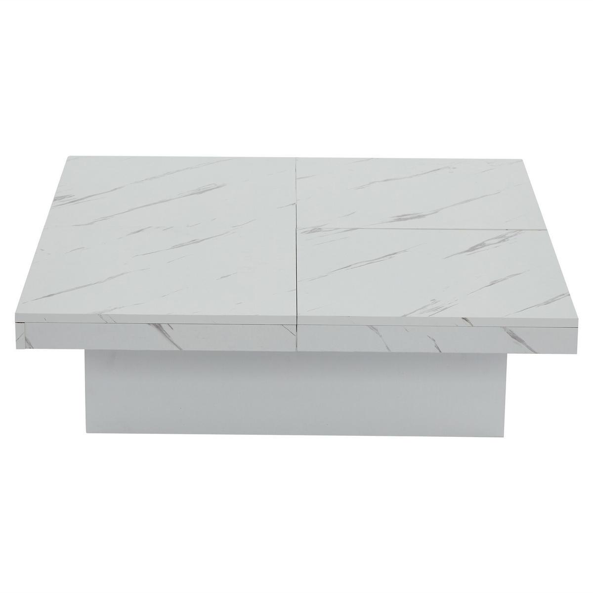 COUCHTISCH Weiß 90/90/25 cm - Weiß, Holzwerkstoff (90/90/25cm) - Urban Meuble