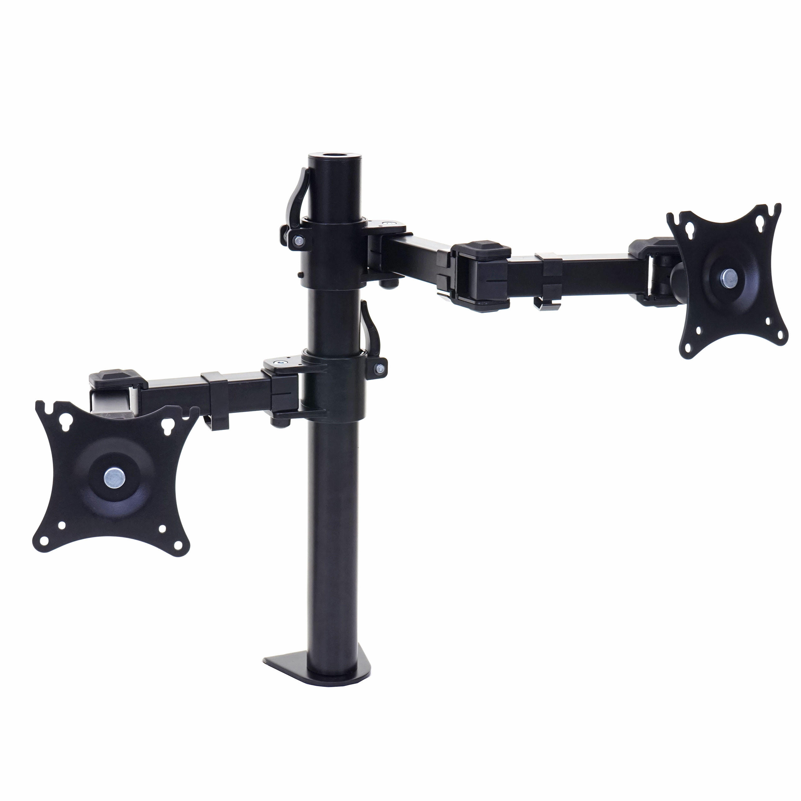 MONITORHALTER ZWEIARMIG Schwarz - Schwarz, Metall (43/86/43cm) - MCW