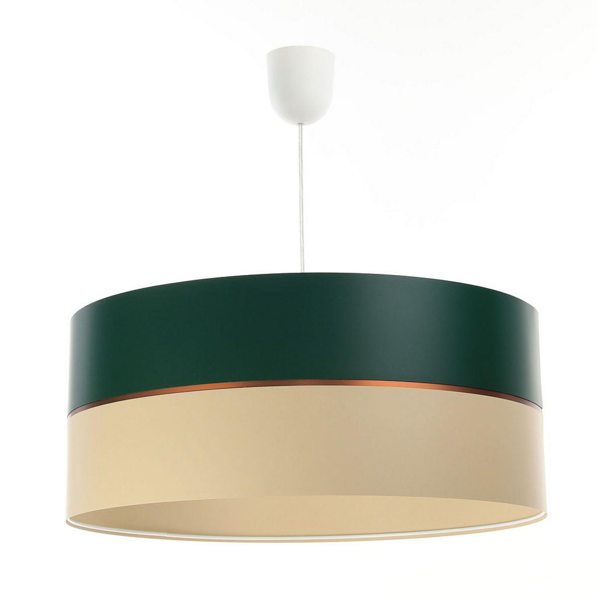 HÄNGELEUCHTE Grün 30/21 cm - Beige/Grün, Kunststoff (30/0.45/21cm) - ONZENO