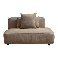 RECAMIERE ohne Schlaffunktion - 1 Person - stoff - taupe Lelaco - Taupe, Textil (145/74/105cm) - Vente-Unique