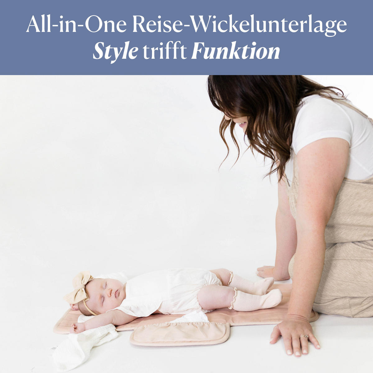 WICKELMATTE Mini Maven rosa 35×74 - Rosa, Textil (35/74cm)