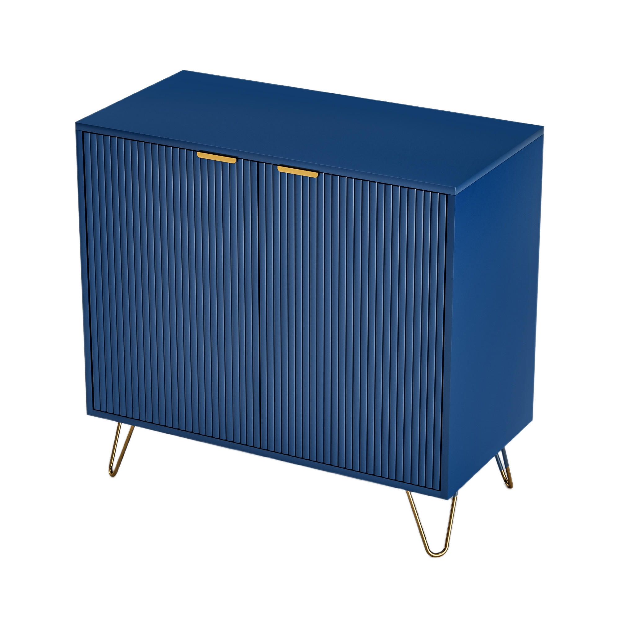 SIDEBOARD 80x40x78 cm 2 Türen Einlegeboden blau - Blau, Holz (80/78/40cm) - Fortuna Lai