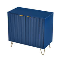 SIDEBOARD 80x40x78 cm 2 Türen Einlegeboden blau - Blau, Holz (80/78/40cm) - Fortuna Lai