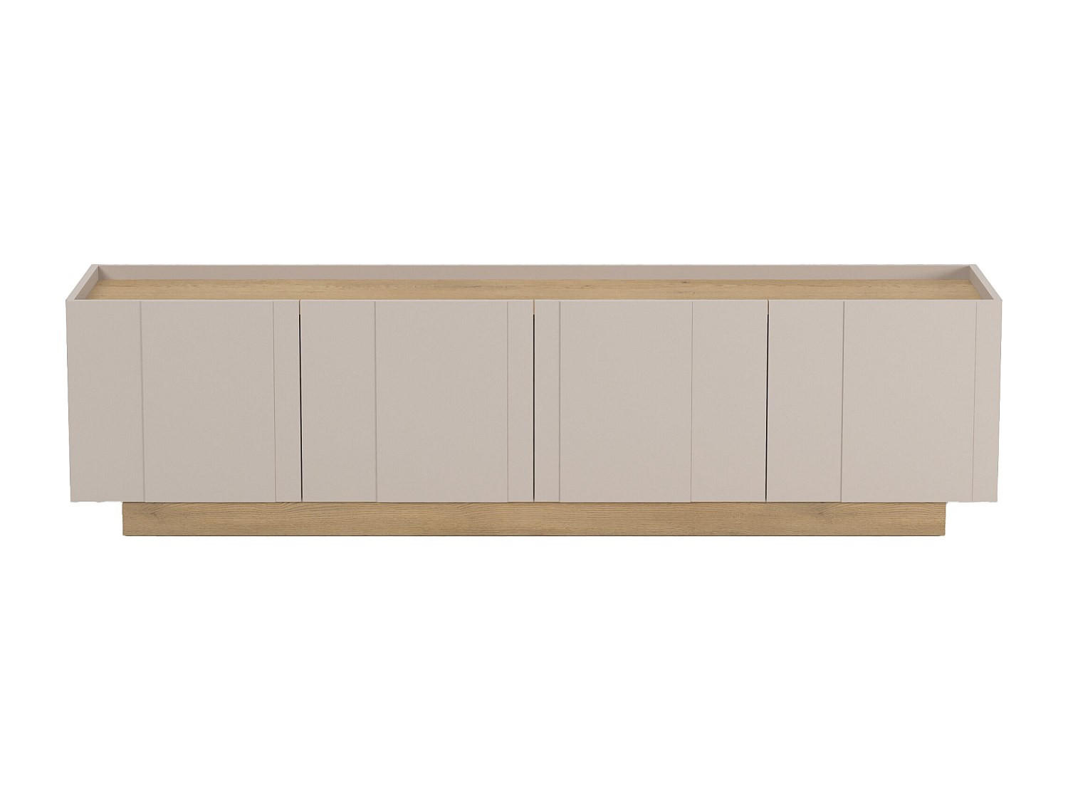 TV-BOARD - 180 cm x 40 cm - holz - beige, naturfarben hell Anarza - Beige/Naturfarben, Holz (180/47/40cm) - Vente-Unique