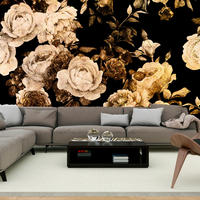 SELBSTKLEBENDE FOTOTAPETE 98/70 cm - Schwarz/Braun, Kunststoff/Textil (98/1cm) - KUNSTLOFT
