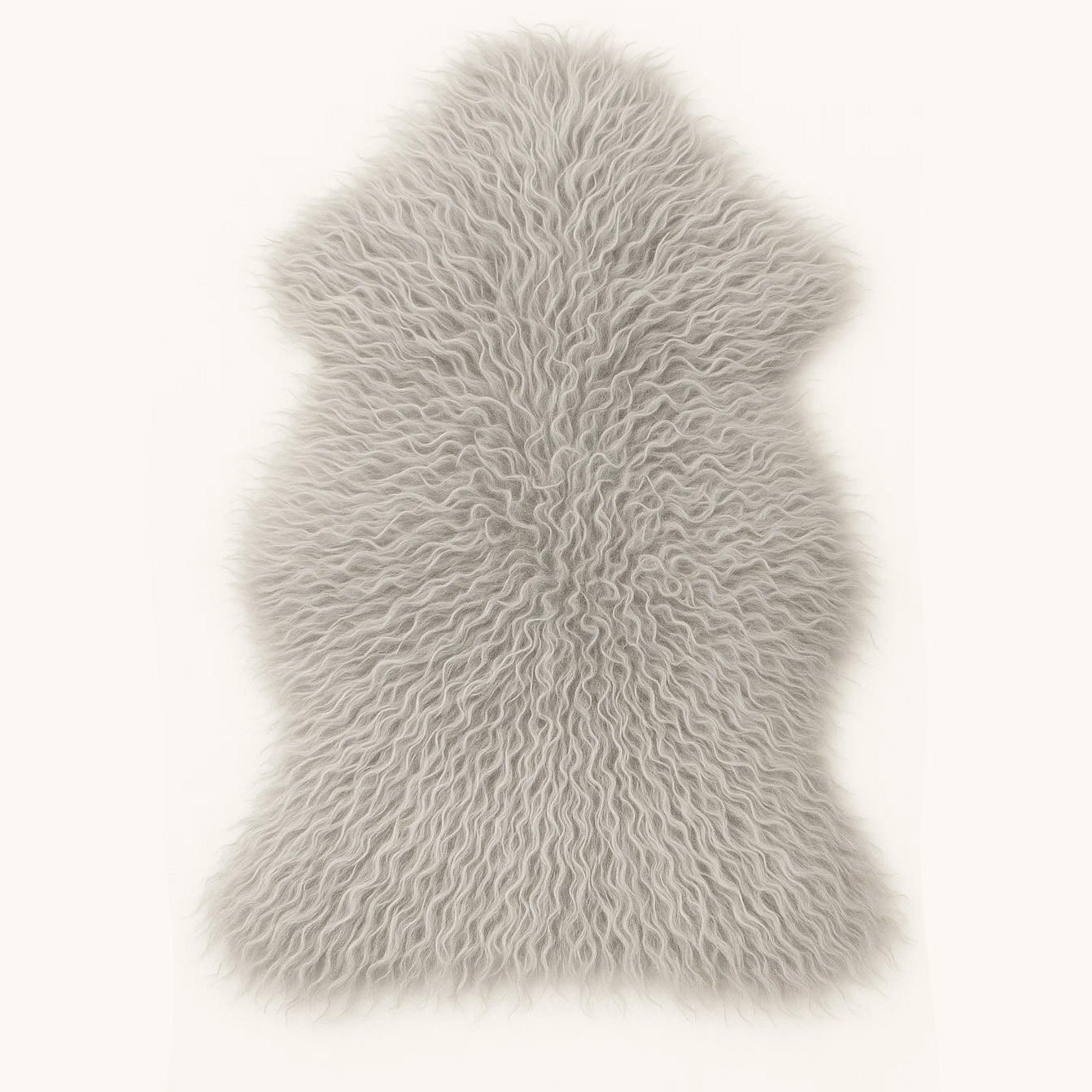 SCHAFFELL Island Lammfell lockig ca. 110 cm Naturfarben - Taupe, Fell (60/110cm) - Provellus