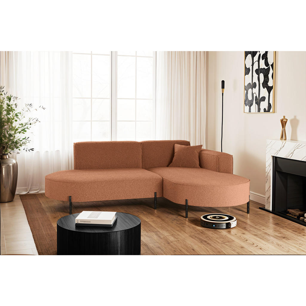 Thumbnail - Kaiser Möbel Ecksofa, Kupfer, Textil, 236x165 cm, Wohnzimmer, Sofas & Couches, Wohnlandschaften, Ecksofas