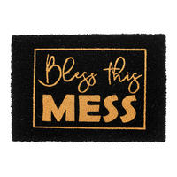 ROHOŽ - černá, textil/plast (60/40cm) - Relaxdays