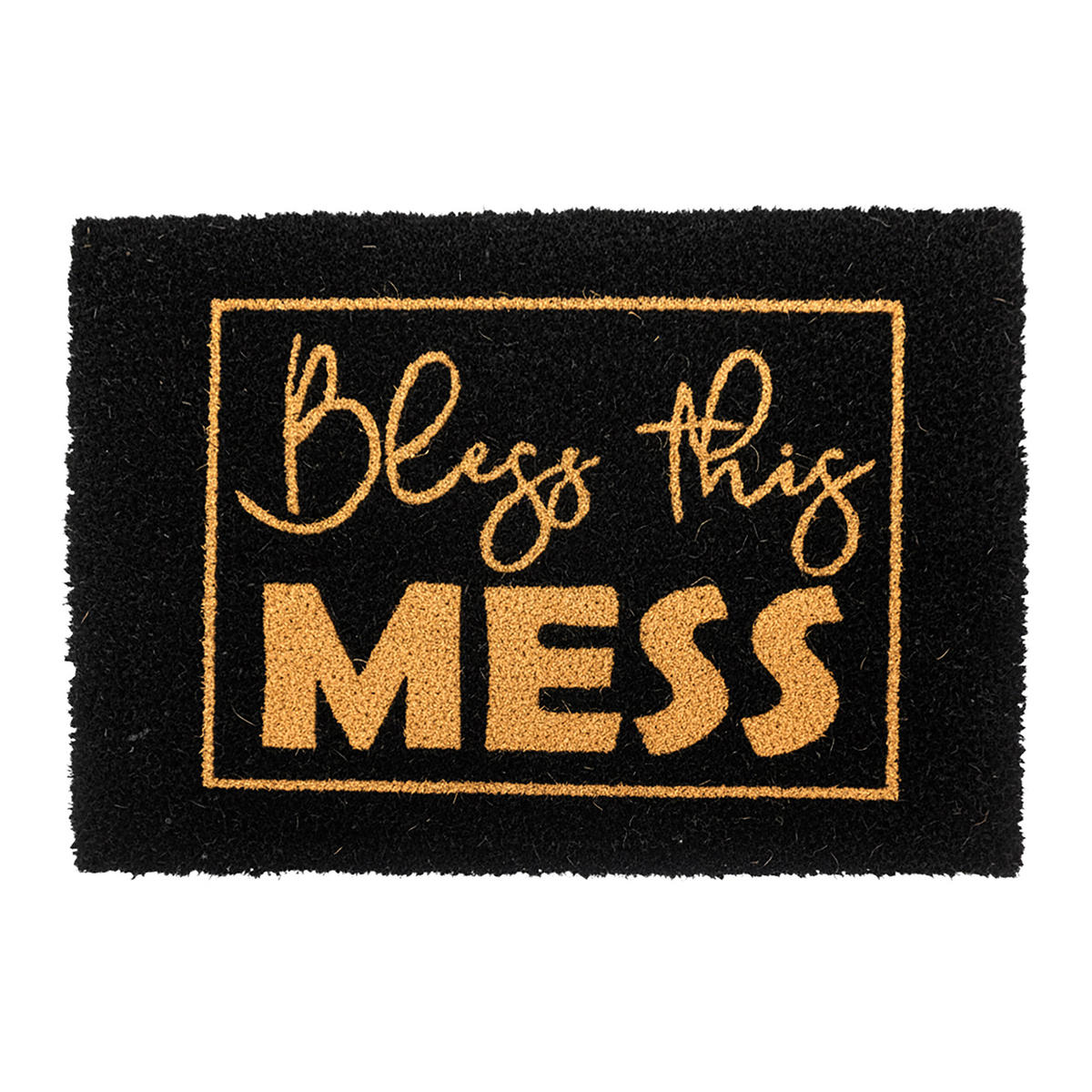 ROHOŽ - černá, textil/plast (60/40cm) - Relaxdays