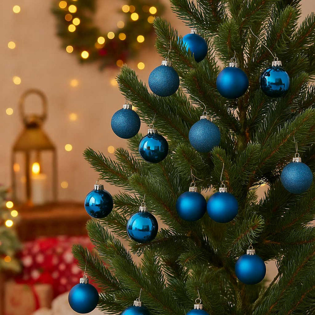 GLASKUGELN Blau Ø 8 cm, 16er-Set - Blau, Glas (20.1/29.8/20.1cm) - Home Styling Collection