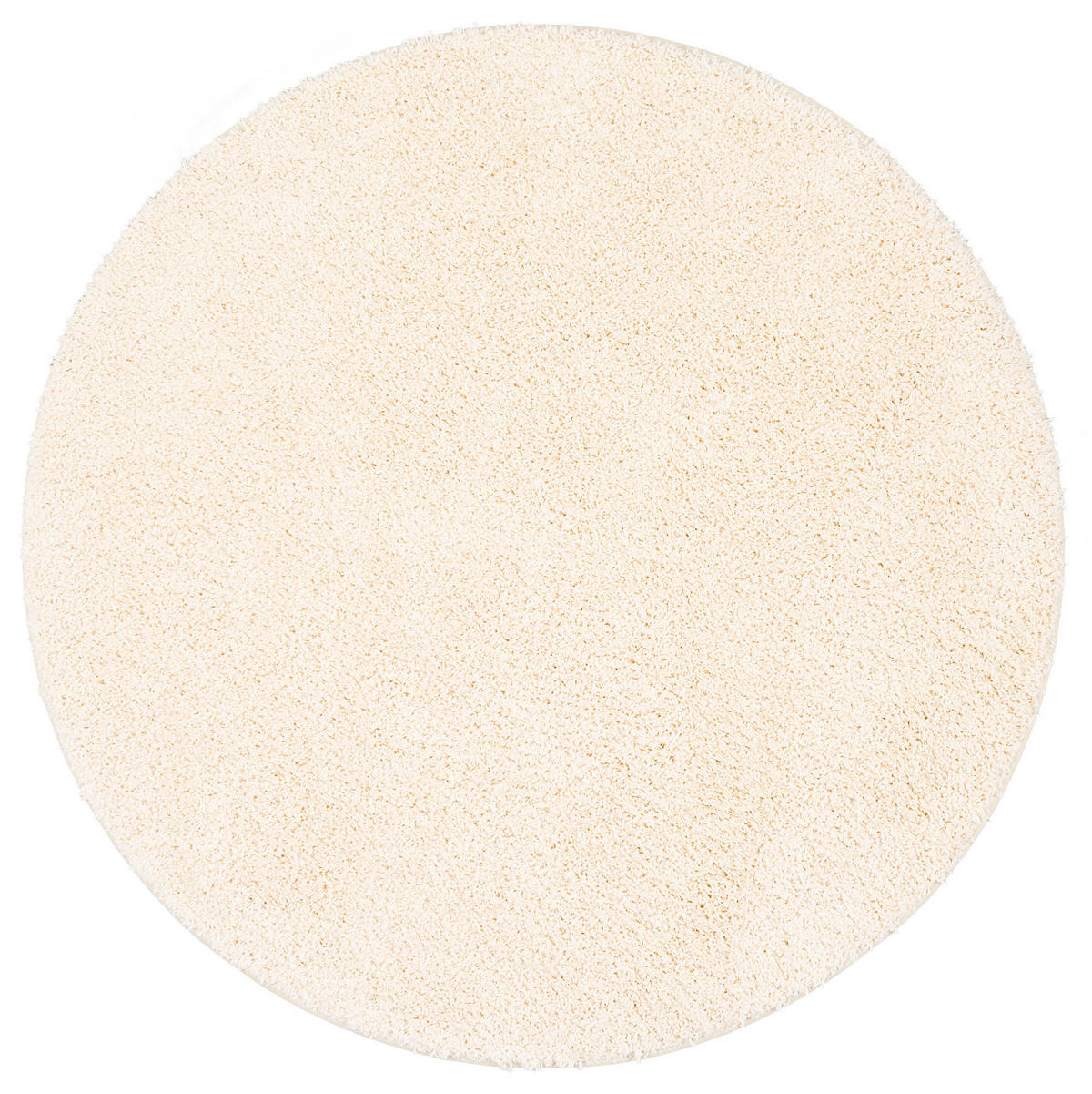 LUXUS HOCHFLOR LANGFLOR TEPPICH MILANO RUND - Creme, Textil (160/160cm) - Snapstyle