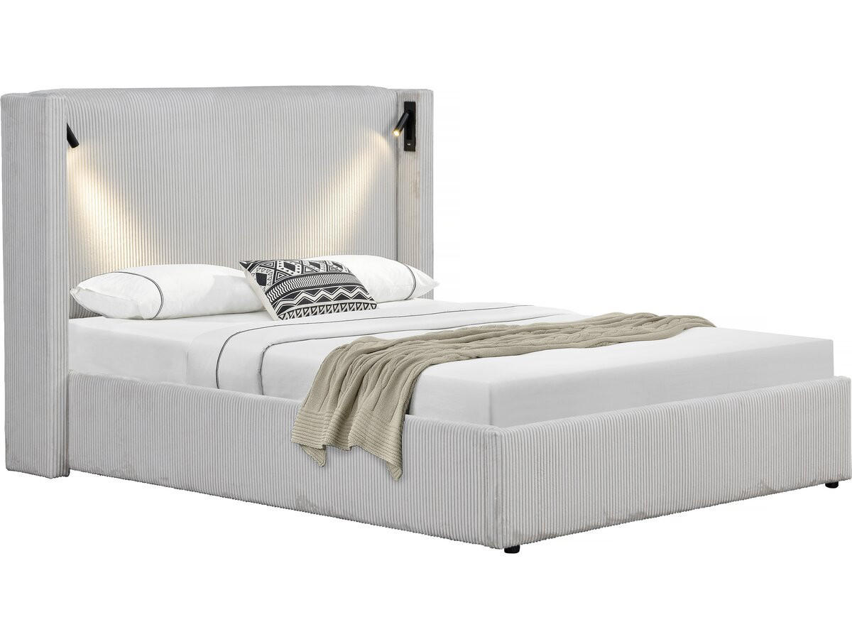 POLSTERBETT Cortina Beige - Beige, Holz/Textil (160/200cm) - Habitat Garten