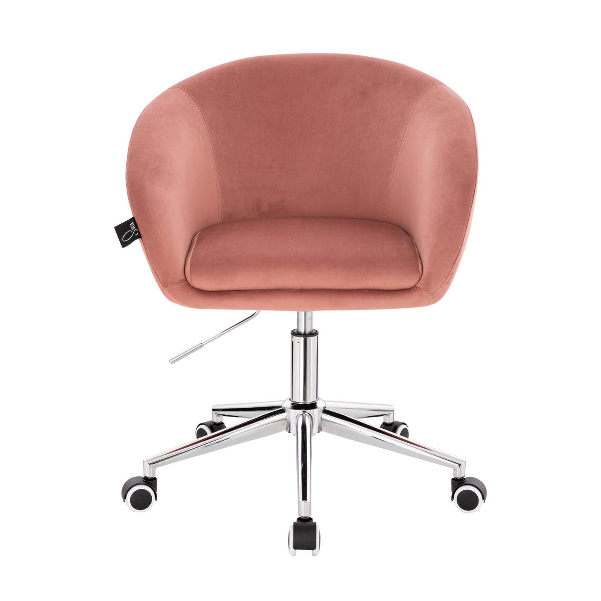 DREHSTUHL LOUISA Samt Pink - Rosa, Textil (60/83/62cm) - SVITA